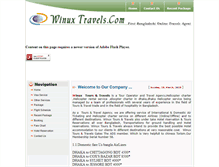 Tablet Screenshot of bangladesh-travel-agent.com
